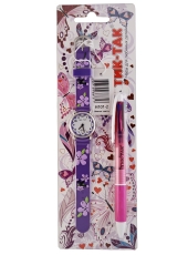 Н101-2 Фиолетовые цветы + ручка